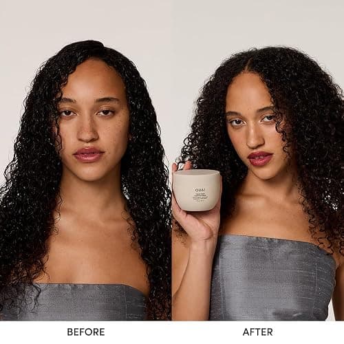 OUAI Thick Hair Mask - Deep Conditioning Hair Mask with Almond Oil, Olive Oil, & Hydrolyzed Keratin to Restore Damaged Strands - Phthalate & Paraben Free (8 fl oz) thumbnail 2