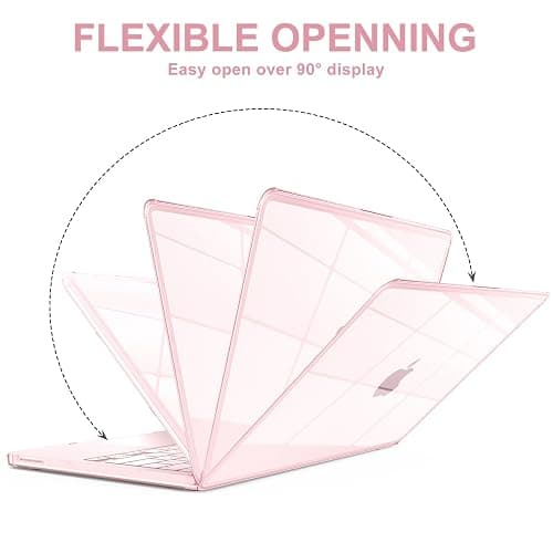 AKIT for MacBook Neo Case 13 inch 2026 A3404 (A18 Pro), Ultra Crystal Pink | Raised-Edge, Color-Matched, Easy Snap-On, Scratches&Fingerprints Resistant, Hard Shell Protector Cover for New Mac Neo 13'' thumbnail 5