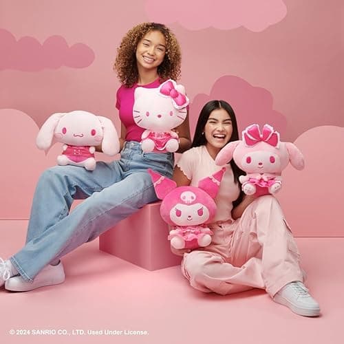 Hello Kitty and Friends - Hello Kitty 12” Pink Monochrome Plush - Hello Kitty Pink thumbnail 7
