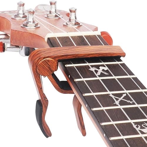 WINGO Pro Ukulele Capo for Soprano Concert Baritone,Rosewood. - Image 1