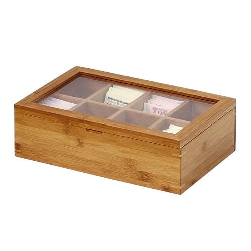 Oceanstar - TB1323 Oceanstar Bamboo Tea Box, 12 Inch, Natural thumbnail 5