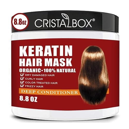 Keratin Hair Mask,Keratin Hair Treatment 250g Hair Mask for Dry Damaged Hair,Deep Conditioning Hair Treatment Mask Repair Treatment Damage Hair Root,Natural Deep Conditioner Hydrating Hair Care Gifts - Image 1