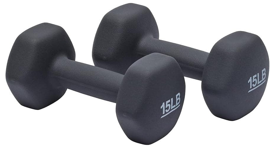 Amazon Basics Neoprene Dumbbell Hand Weights for Exercise and Muscle Toning - Image 1