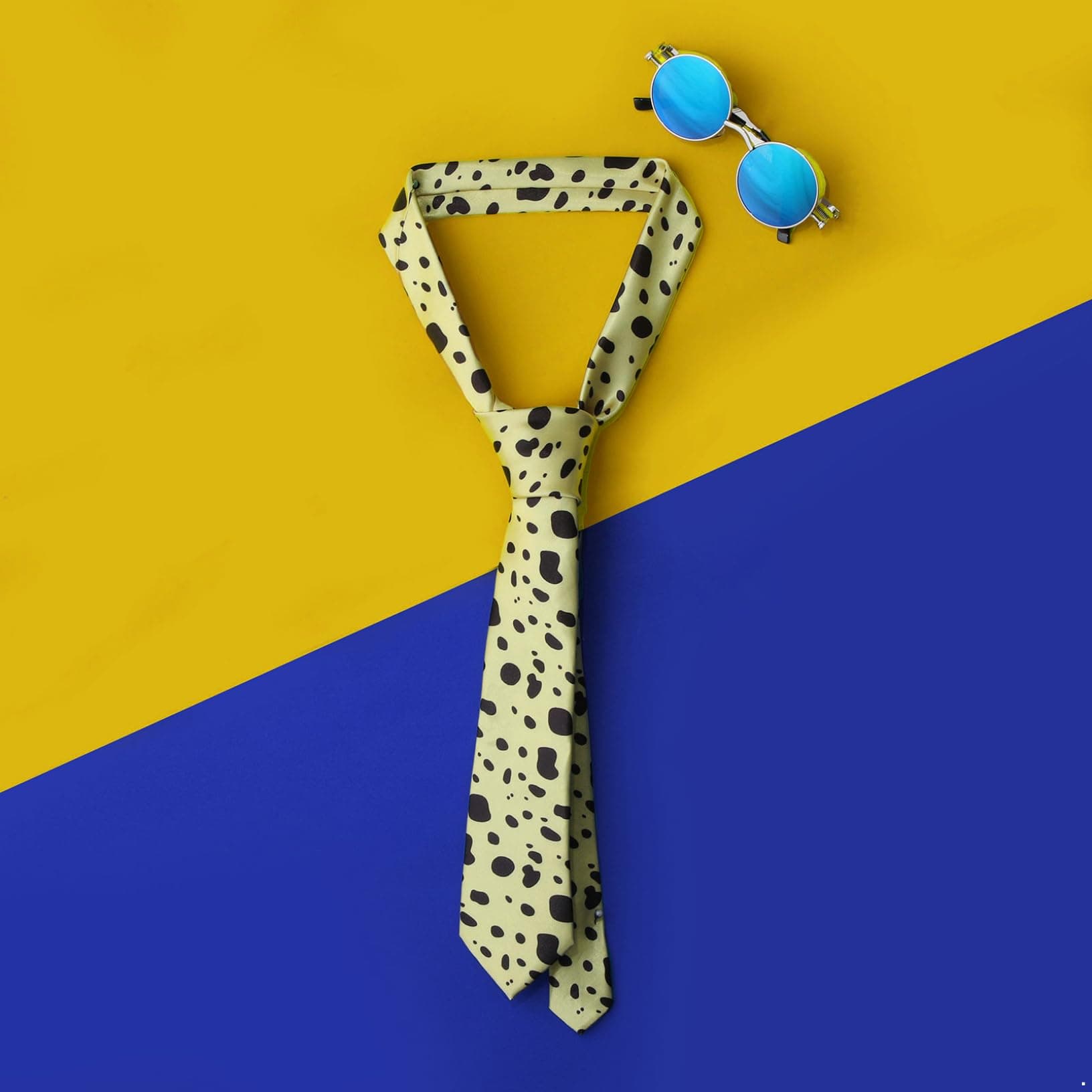 Yeahdor Kento Nanami Cosplay Glasses Tie Anime Cosplay Leopard Print Tie With Glasses thumbnail 6