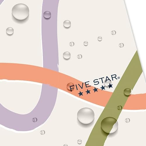 Five Star Spiral Notebook + Study App, 1 Subject, College Ruled, 8-1/2" x 11", 80 Sheets, Fights Ink Bleed, Water Resistant Covers, Organic Lines (820233F) thumbnail 6