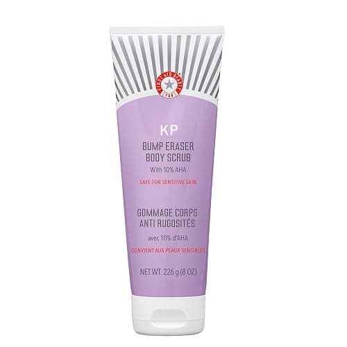 First Aid Beauty KP Bump Eraser Body Scrub with 10% AHA, Keratosis Pilaris Skin Exfoliator with Glycolic and Lactic acids, Helps Reduce Chicken Bumps, Safe for Sensitive Skin, 8 oz - Image 1