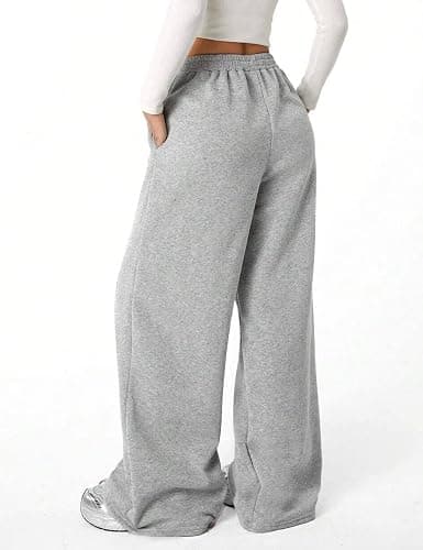 Fleece Wide Leg Sweatpants thumbnail 3