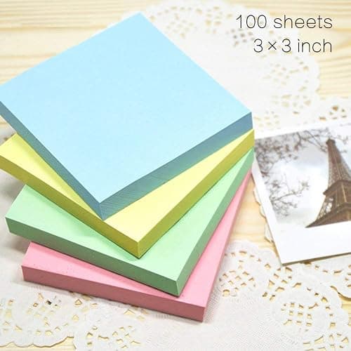 Early Buy Self-Stick Notes Sticky Notes 100 Sheets/Pad 6 Candy Colors 3 inch X 3 inch 6 Pack thumbnail 6