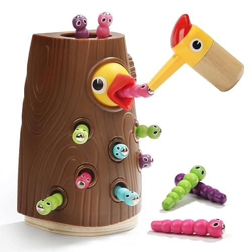 TOP BRIGHT Montessori Toys for 2 Year Old - Magnetic Bird Feeding Games for 2 Year Olds, Learning Toys for Toddlers 2-4 Years, Fine Motor Skills Toy for 3 Years Old Girls and Boys - Image 1