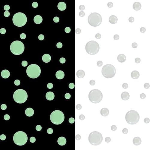 DAGOU Realistic 3D Domed Glow in The Dark Stars,606 Dots for Starry Sky, Home Decor Stickers for Kids Bedding Room(606 Stars) thumbnail 6