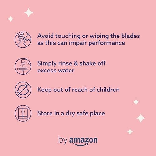 by Amazon Women's 5 Blade Razor with Multi Axis Pivot handle + 3 refills thumbnail 4