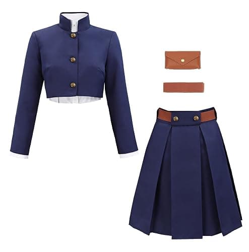 C-ZOFEK US Size Anime Cosplay Uniform with Belt Waist Bag Coat Skirt Female Halloween Costume - Image 1
