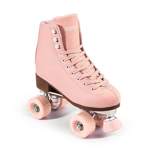 Tuosamtin Roller Skates for Women/Youth with Height Adjustable stoppers Retro Quad Roller Skates for Outdoor and Indoor - Image 1