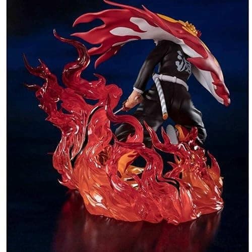 TAMASHII NATIONS - Demon Slayer: Kimetsu no Yaiba - Kyojuro Rengoku Flame Hashira, Bandai Spirits FiguartsZERO Collectible Statue thumbnail 5