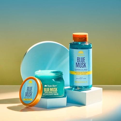 Tree Hut Body Wash, Blue Musk, 18 Fl Oz | Hydrating & Moisturizing Shower Gel with Shea Butter & Essential Oils, Soft Smooth Glowing Skin thumbnail 7