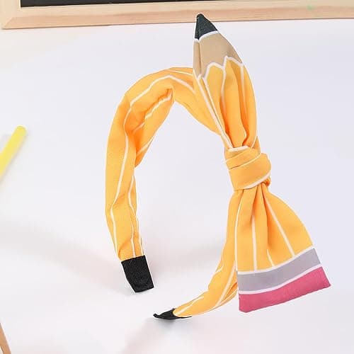 Women Teacher Pencil Headband Hair Accessories Stretchy Comfortable Hairband for Back to School Teacher Gifts Teacher Appreciation Supplies Women Hair Bows and Ties thumbnail 7