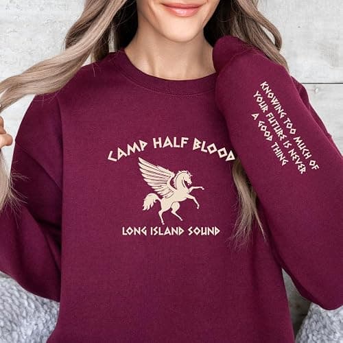 Custom Half-Blood Camp Sweatshirt | Olympians of The Greek Mythology Sweatshirt | Halfblood Hoodie & Sweatshirts for Youth & Adult Fans thumbnail 8