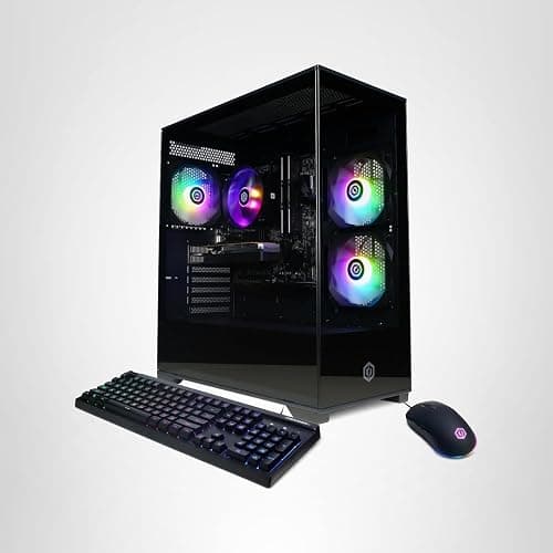 CyberPowerPC Gamer Master Gaming PC, AMD Ryzen 5 5500 3.6GHz, Radeon RX 6400 4GB, 16GB DDR4, 500GB PCIe Gen4 SSD, WiFi Ready & Windows 11 Home (GMA3100A) thumbnail 16