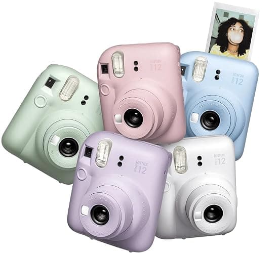 Fujifilm Instax Mini 12 Instant Camera Lilac Purple + Fuji Film Value Pack (40 Sheets) + Shutter Accessories Bundle, Incl. Compatible Carrying Case, Quicksand Beads Photo Album 64 Pockets - Lilac Purple thumbnail 5