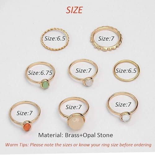 ItsStarred 7-19pcs Silver Star Moon Knuckle Ring Set for Women Vintage Stackable Midi Finger Rings Set thumbnail 6