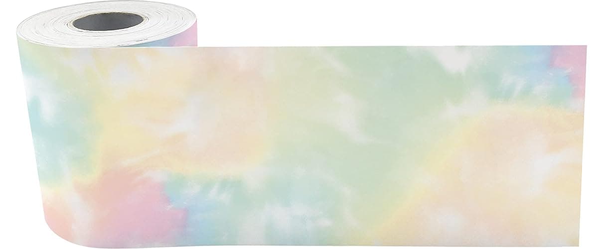 Teacher Created Resources Pastel Pop Tie-Dye Straight Rolled Border Trim - 50ft - Decorate Bulletin Boards, Walls, Desks, Windows, Doors, Lockers, Schools, Classrooms, Homeschool & Offices thumbnail 2