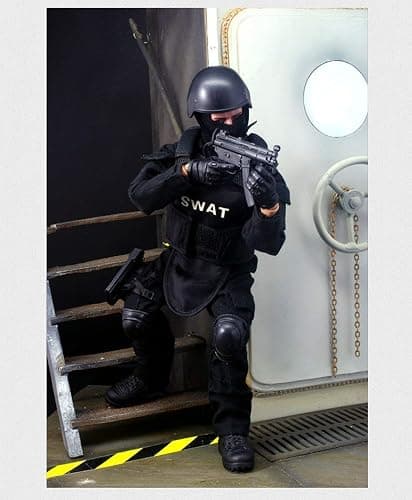 BJPEY 12" Action Figures Toy 1:6 Stand Bendable Soldier Figure Model Toy ( SWAT ) thumbnail 7