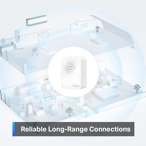 Tapo Smart Hub with Built-in Chime, REQUIRES 2.4GHz Wi-Fi, Reliable Long-Range Connections with Tapo Sensors, Sub-1G Low-Power Wireless protocol, Connect up to 64 smart devices (H100) thumbnail 5