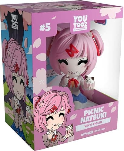 Youtooz Doki Doki Literature Club Picnic Natsuki 3.6" Vinyl Figure, Collectible Picnic Natsuki from The Doki Doki Literature Club Collection - Image 1