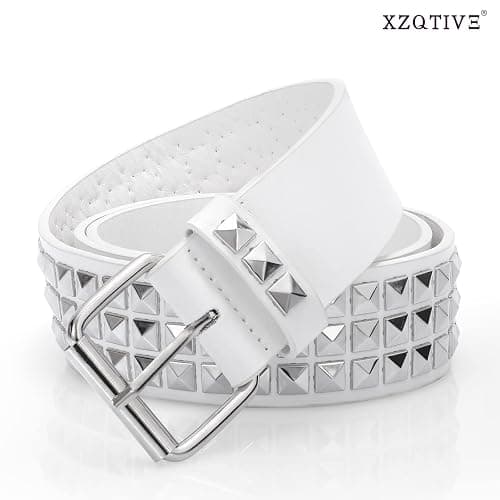 XZQTIVE Studded Belt Metal Punk Rock Rivet Belts for Women/Men Punk Leather Belt Gothic Belt Accessories for Jeans Pants thumbnail 2