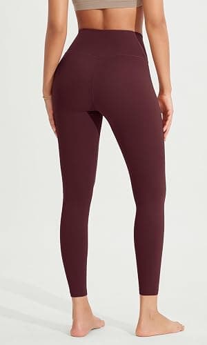 ODODOS Women's Crossover Leggings with Back Pocket, 23" / 25" / 28" Buttery Soft V High Wasit Lounge Yoga Pants thumbnail 3