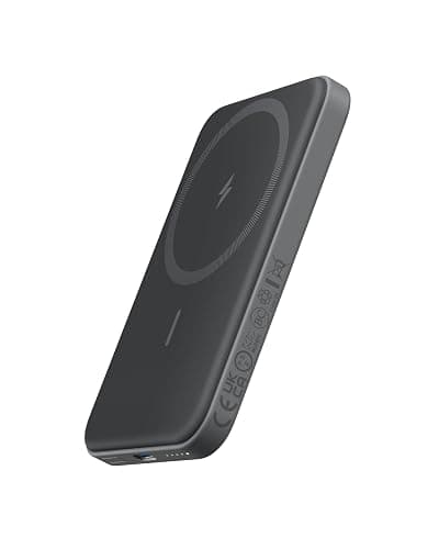 Anker 621 Magnetic Portable Charger (MagGo), 5,000mAh Wireless Power Bank with USB-C Cable, Magsafe-Compatible Battery Pack for iPhone 17/16/15/14/13/12 Series (Black) - Image 1