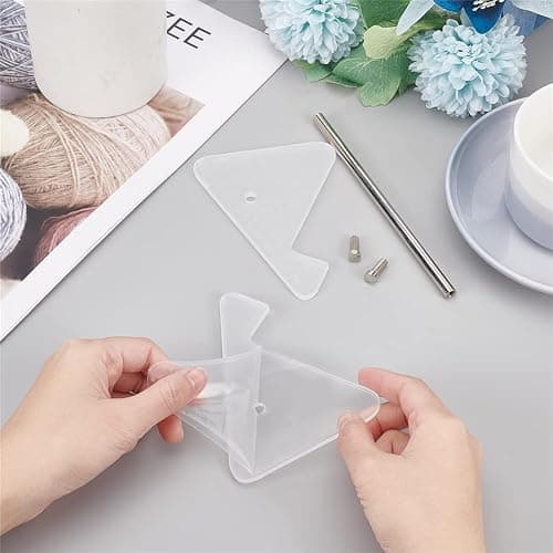 CRASPIRE Keyboard Display Stand Acrylic 1-Tier Keyboard Holder Transparent Acrylic Stand Detachable Keyboard Storage Holder with Platinum Tone Iron Findings for Keyboard Computer Tablet Picture Frame thumbnail 2