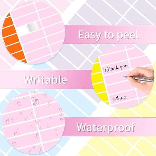Starboling Color Coding Labels,400 PCS 1" x 3" Pink Rectangular Colored Labels Stickers,for Garage Sale,Price Tags,File Folder Tabs,and Classroom Organization thumbnail 4