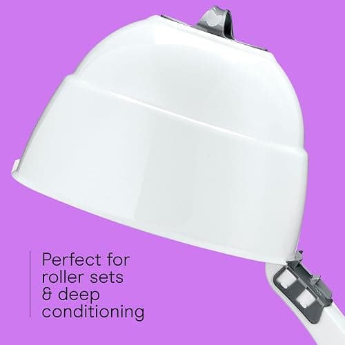 Conair Pro Style Bonnet Hair Dryer, 2 Heat Settings, Adjustable Height, Extra-Large Hood Size, 1875W Pro Style Bonnet Ionic Hair Dryer for Women, White thumbnail 6