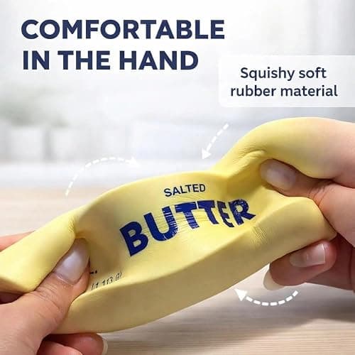 Giant Butter Squishy – Jumbo Squishy Butter Stick, Large & Mini Squeezy Butter Toy, 14oz Stress Relief Slow Rising Fun, Extra Large (14 Oz) thumbnail 8