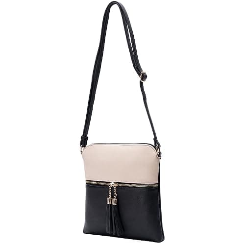 Solene Womens Lightweight Medium Crossbody Purse with Tassel, Perfect Size Crossbody Bags for Daily Use, travel thumbnail 5