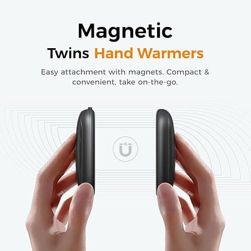 OCOOPA Magnetic Hand Warmers Rechargeable 2 Pack, Electric Handwarmers, Smart Heating UL Certified, 3-Settings,Portable Heater, Ultra Slim Pocket, Hunting Essentials, Gifts for Christmas Men, UT3 Lite thumbnail 3