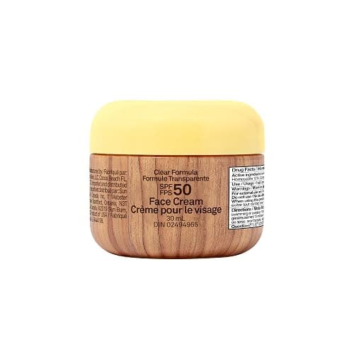 Sun Bum Clear Zinc Oxide Face Cream SPF 50 - Broad Spectrum UVA/UVB Protection - Paraben Free - Gluten Free and Oil Free - 30ml - Image 1