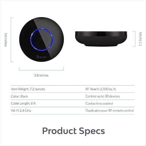 BOND | Add Wifi to Ceiling Fan, Fireplace or Motorized shades | Works with Alexa, Google Home | Remote Control with App | Works with iPhone or Android thumbnail 7