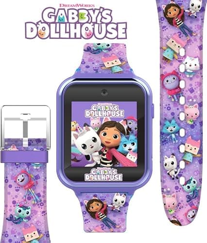 Accutime Kids Gabby's Doll House Purple Educational Touchscreen Smart Watch Toy for Girls, Boys, Toddlers - Selfie Cam, Learning Games, Alarm, Calculator, Pedometer & More (Model: GAB4007AZ) thumbnail 3