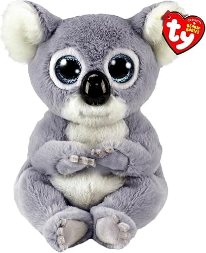 Ty - Peluche - Beanie Bellies - Koala - Melly - Grigio e bianco - Pupazzo koala con occhioni azzurri glitter - I peluche morbidi e coccolosi - 20 Cm - 40726, 2009303 - Image 1