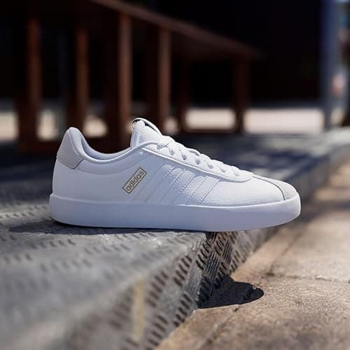 adidas Women's VL Court 3.0 Sneakers | Casual Shoes, Skateboarding-Inspired, Low-Cut, T-Toe, Lace Closure, Lightweight Cushioning, Standard Fit, For Everyday Wear thumbnail 2