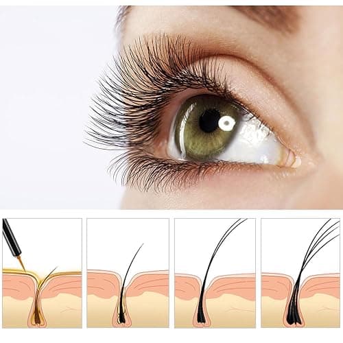 Sérum pour cils – Sérum comestique naturel de croissance des cils pour cils et sourcils plus longs et plus épais, stimule la croissance des cils, végétalien et sans thumbnail 4