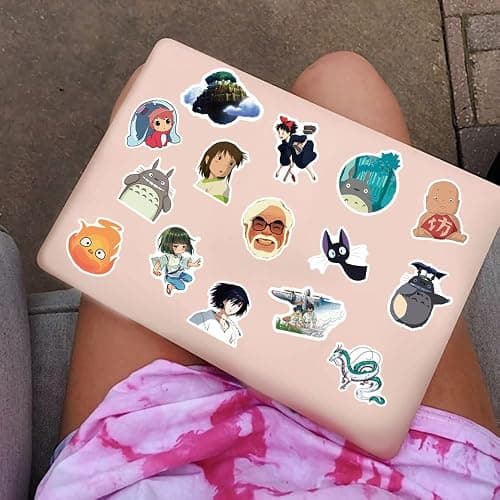 100PCS Cartoon Anime Miyazaki Hayao Stickers for Laptop,Studio Ghibli Anime Vinyl Movie Stickers for Water Bottle, Phone，Hard Hat，Skateboard，Scrapbooking，Gifts for Kids/Adults thumbnail 2