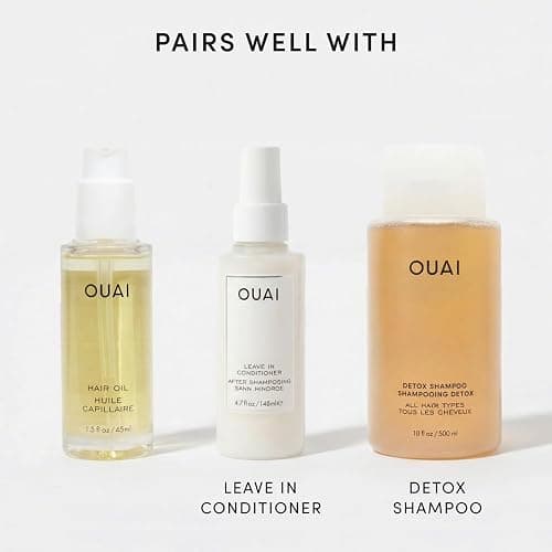OUAI Hair Oil Travel Size - Hair Heat Protectant Oil for Frizz Control - Adds Shine and Smooths Split Ends - Color Safe Formula - Paraben, Phthalate and Sulfate Free (0.45 oz) thumbnail 8