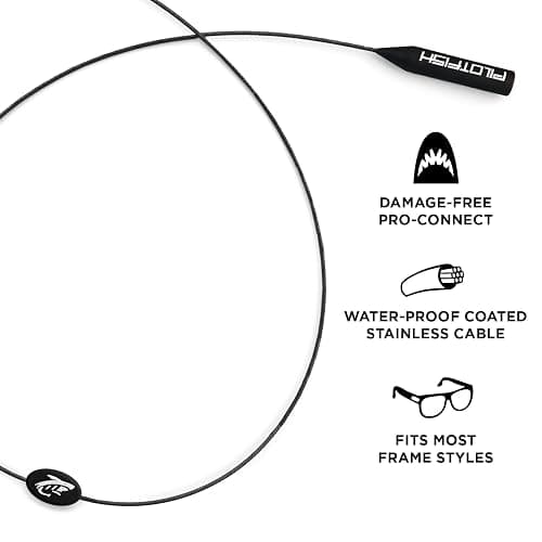 Pilotfish Wire Sunglasses Strap, No-Tail Eyewear Retainer for Glasses, Secure Eyeglass Holder for Sports and Outdoors thumbnail 2