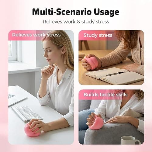 Peach Squishy, 2026 New Soft Stress Relief Squeeze Charm, Kawaii Decor for Home & Office, Relaxing Sensory Fidget for Daily Use (Pink, 3 Pack) thumbnail 5