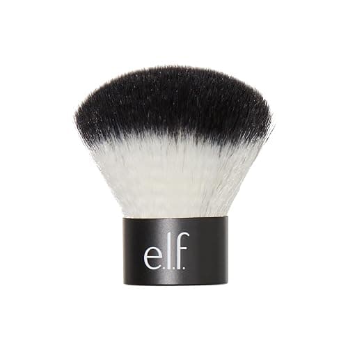 e.l.f. Kabuki Face Brush, Travel-Sized Makeup Brush For Precise & Controlled Application On-The-Go, Vegan & Cruelty-Free - Image 1