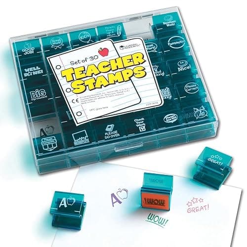 Learning Resources Teacher Incentive Stamps - Teacher Supplies for Classroom, Self Inking Stamps for Teachers, Kids Stamp Set, Teaching Supplies, Grading Stamp for Teachers thumbnail 2