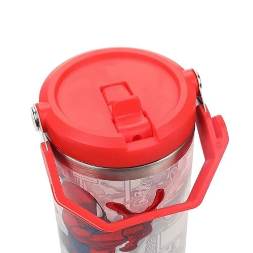 Spider-Man Web Swinging Poses White 40 Oz Stainless Steel Water Bottle thumbnail 7